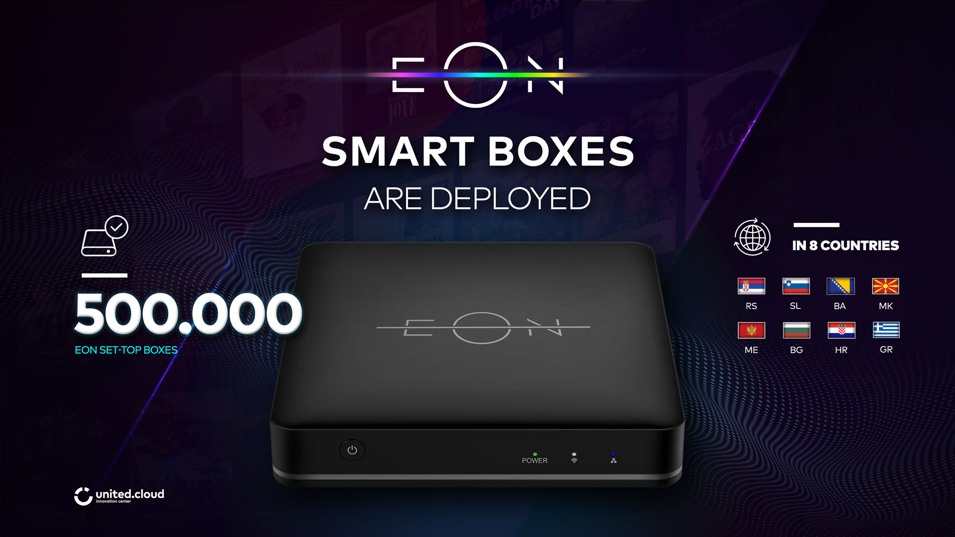 HALF A MILLION EON TV SMART BOXES DEPLOYED